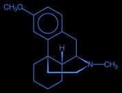 DXM chemische structuur